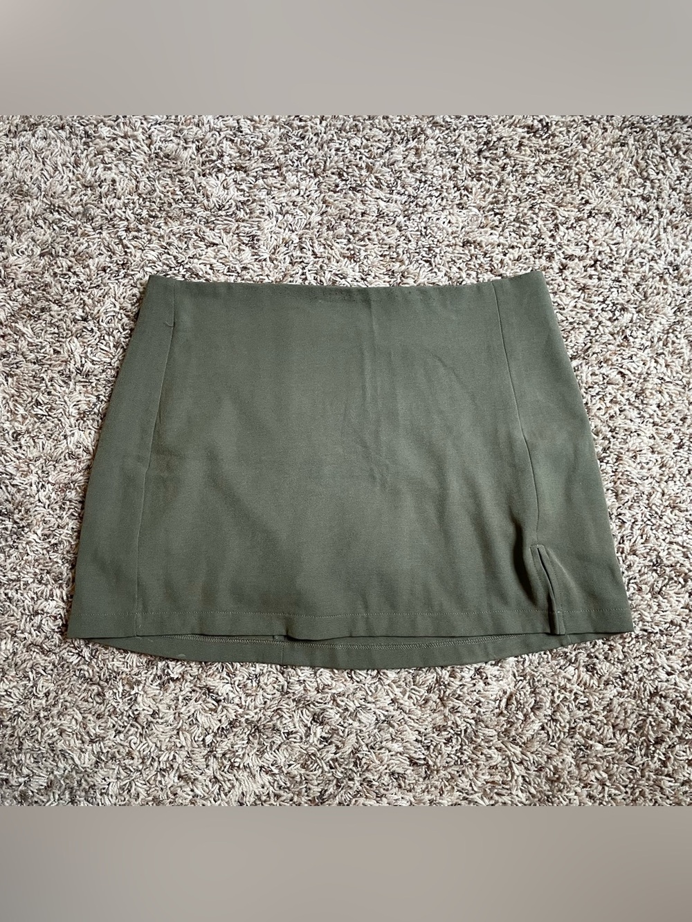 Aeropostale Olive Green Mini Skirt with Side Slit
